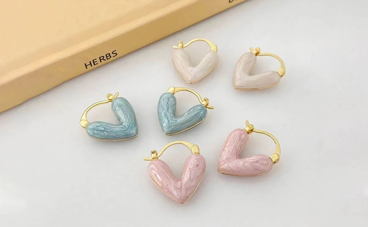 Timeless Heart-Shaped Studs