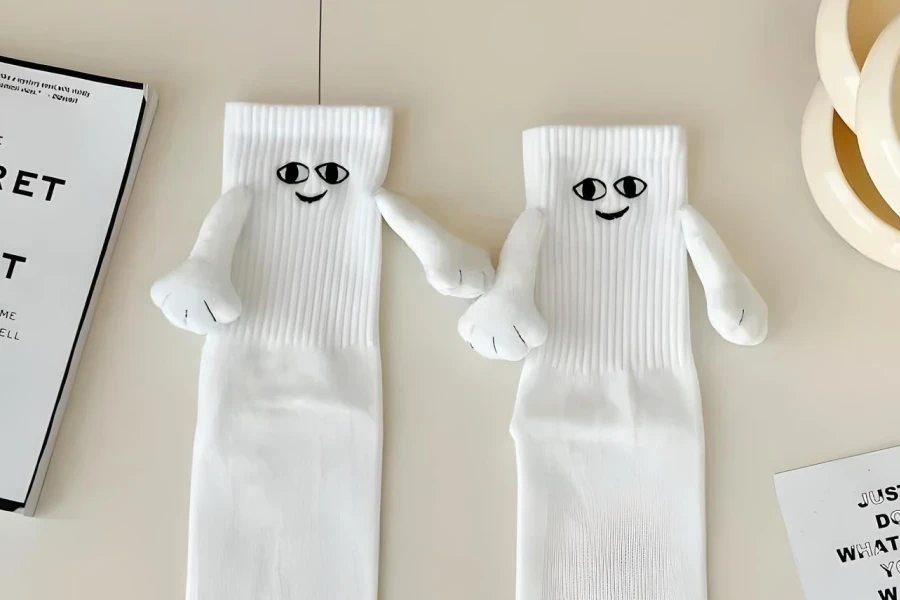 Whimsical Magnetic Eye Socks for Two